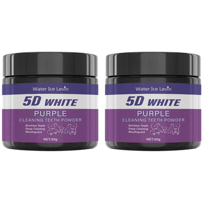Transform Your Smile with Our Purple Teeth Cleaning Powder - Sulfate-Free Formula for Deep Cleaning and Polishing, Achieve a Whiter Smile in Just 5 Days, Perfect for Daily Use and Travel