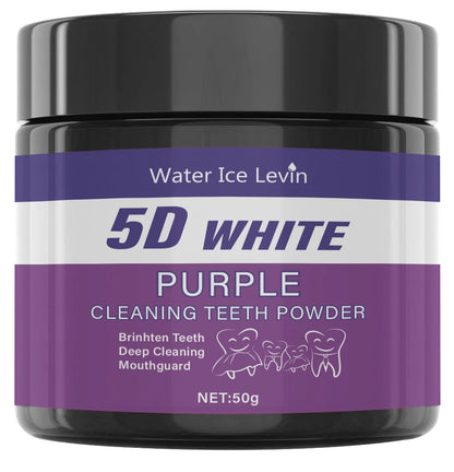 Transform Your Smile with Our Purple Teeth Cleaning Powder - Sulfate-Free Formula for Deep Cleaning and Polishing, Achieve a Whiter Smile in Just 5 Days, Perfect for Daily Use and Travel